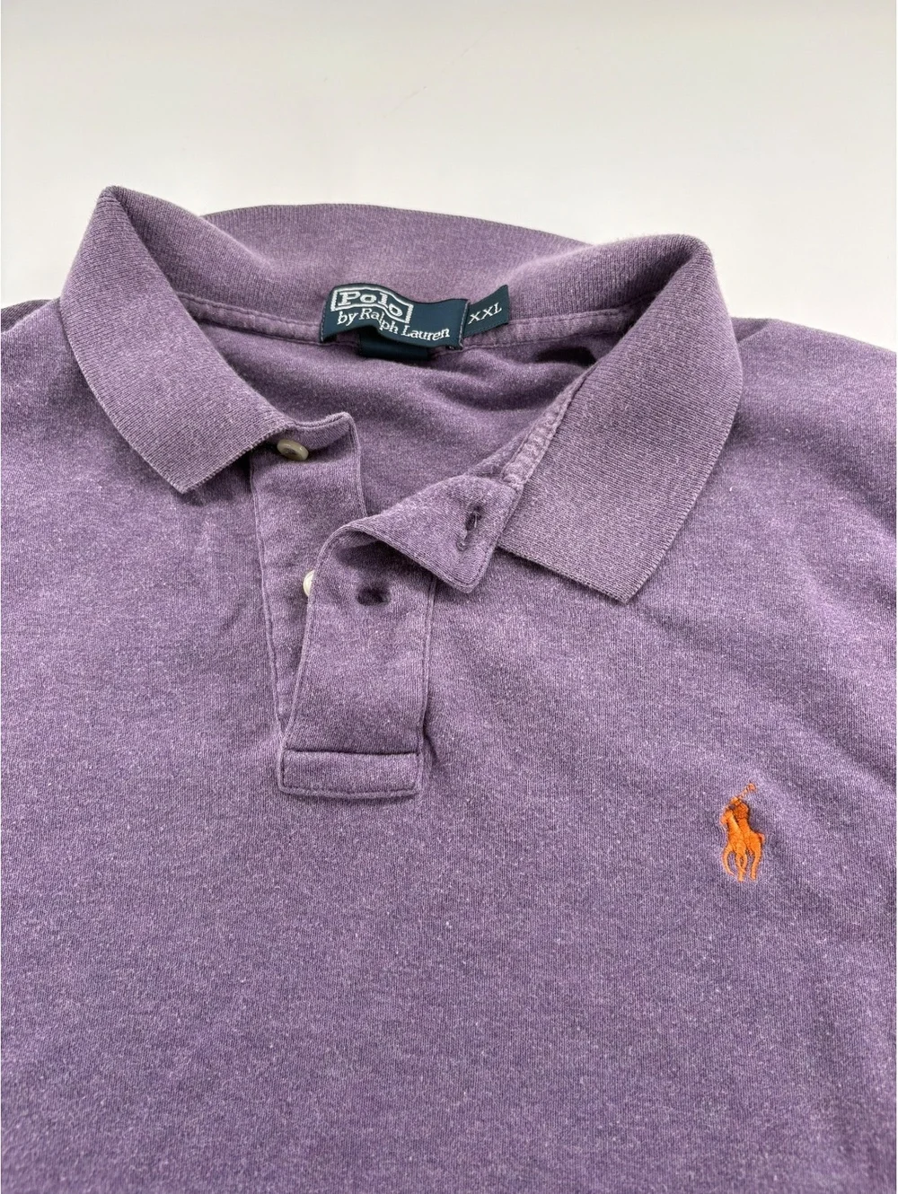 Polo Ralph Lauren Shirt Men's XXL Faded Purple Pony Logo Cotton